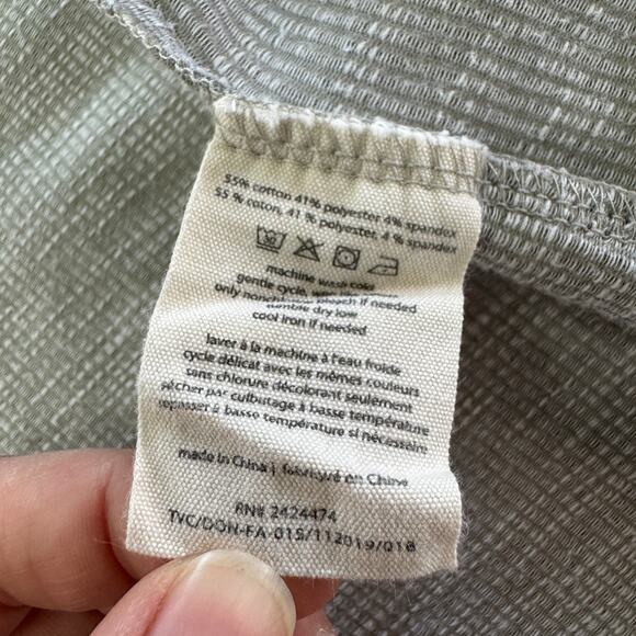 Donni. Cardigan Womens One Size Grey Striped Knit Open Front Sweater Anthro - Picture 5 of 9